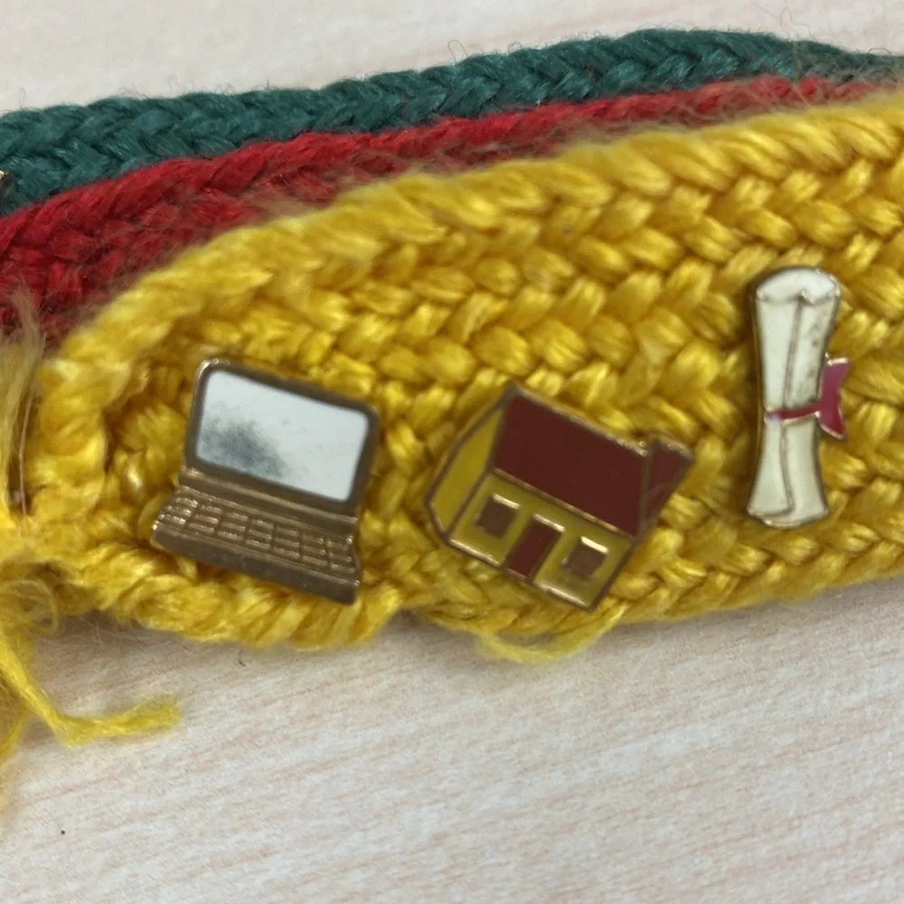 Vtg 80s Boy Scout Pins on Nylon Straps
